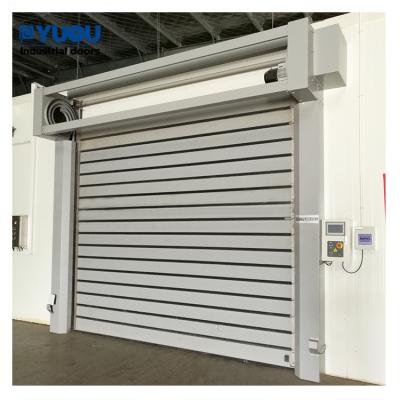 China Modern Fast Electric Rolling Up Spiral Doors Aluminum Fast High Speed ​​Roller Door For External for sale