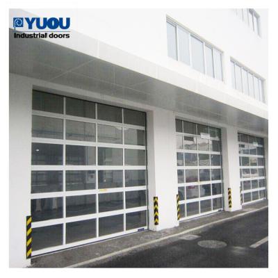 China Industrial Automatic Roller Aluminum Overhead Garage Door With Remote Control for sale