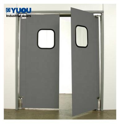 China Modern Hygiene Standard Restaurant Kitchen Impact Traffic Door For Food Industry for sale