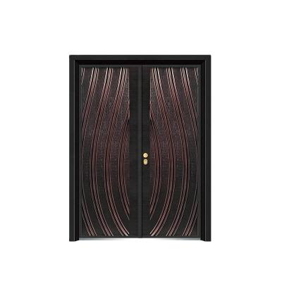 China Modern Villa Latest Design Luxury Double Steel Doors for sale