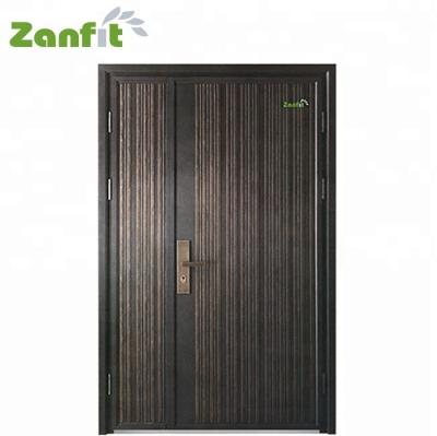 China Mother Son Front Door Designs Modern Double Door for sale