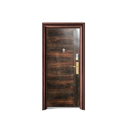 China New Design Modern Cheap Residential Outdoor Simple Security Steel Doors for sale