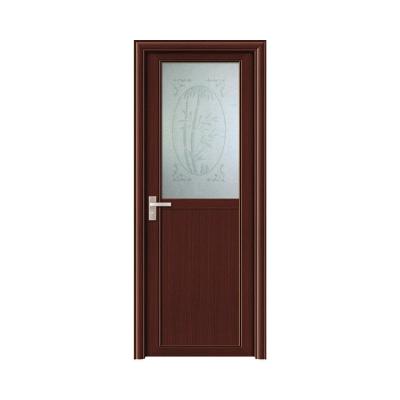 China Modern high quality half aluminum alloy glass door which hot sale in Nigeria for sale