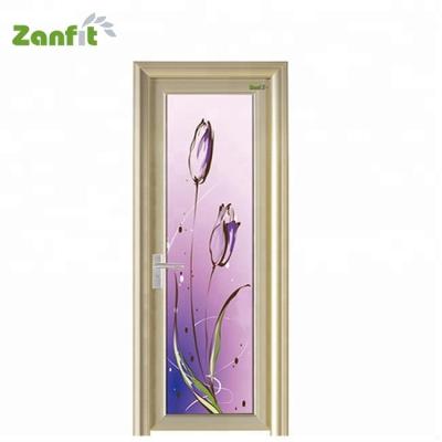 China Modern Waterproof Bathroom Glass Aluminum Doors for sale