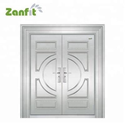 China Modern Exterior Stainless Steel Swing Double Door for sale