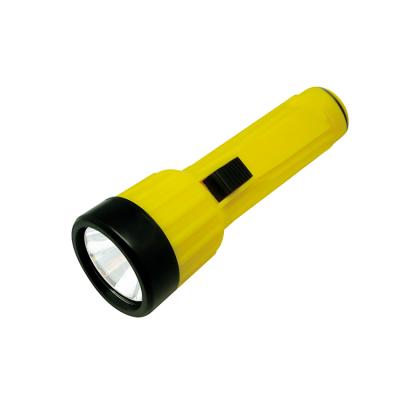 China Emergency Wholesale 2*D Battery Operated Rubber Torch Led Plastic Flashlight for sale