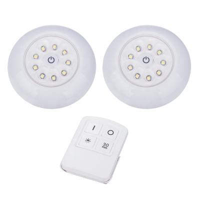 China Room 9 SMD Led Wireless Night Light Touch Touch Indoor Remote Control Lights for sale