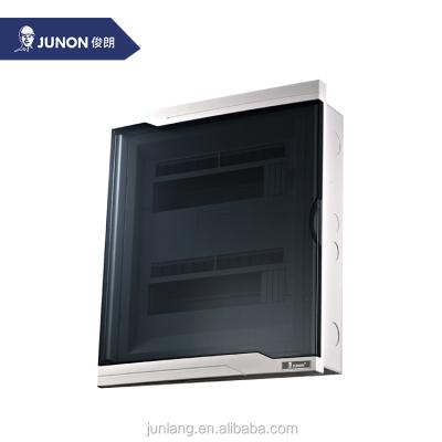 China JUNON Top Quality Panel Box 20-24 Ways Metal Base PC Distribution for sale