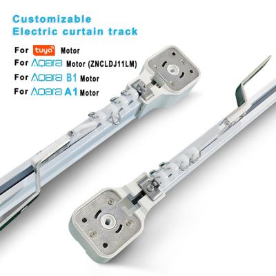 China Factory Selling Smart Home Minimalist Motor Track Curtain Aluminum Alloy Motorized Mini Curtain Tracks for sale