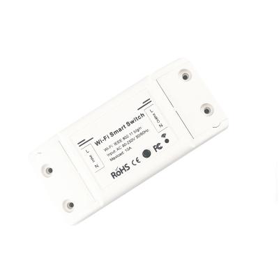 China Light Factory 10A Tuya Life Universal Smart WiFi Breaker Alexa Google Smart Home Remote On Off Smart WiFi Switch for sale