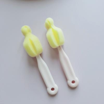 China Universal Viable Standard Wide-Mouth Baby Bottle Sponge Baby Bottle Teat Cleaning Brush Nipple Cleaning Brush for sale