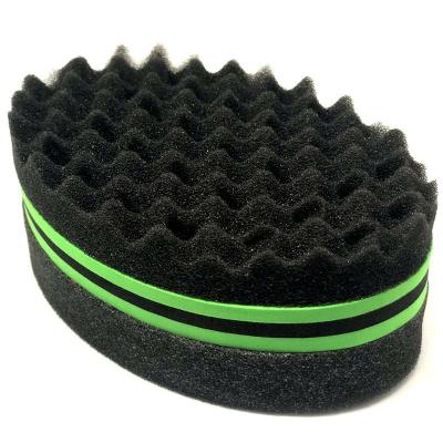 China Large Soft Oval Magic Hair Twist Plastic Sponges Double Sided Roller Barber Hair Curl Afro Coiled Wave Locking Sponges For Hairdressing for sale