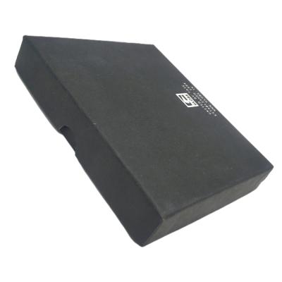 China Recyclable High Quality Black Printing Box Rigid Installed Wallet Packing Box for sale