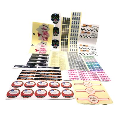 China Scratch-off specialized custom vinyl or waterproof sticker label, product label and adhesive label sticker paper printing for sale