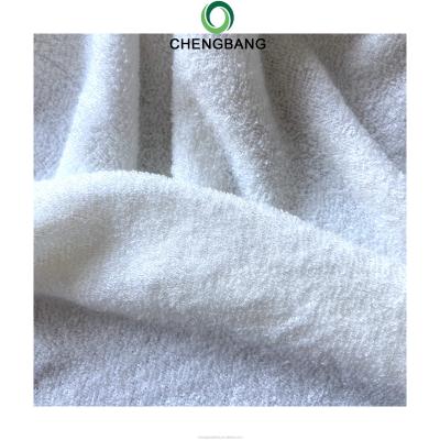 Cina Anti-bacteria Chengbang Cloth Factory 400gsm Double Side 58% Fiber 25% Cotton 20% Polyester Bamboo Towel Cloth in vendita