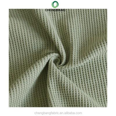 China Chengbang Anti-Static Knitting Yarn Combed Type And 100% Cotton Material Waffle Knit Fabric for sale