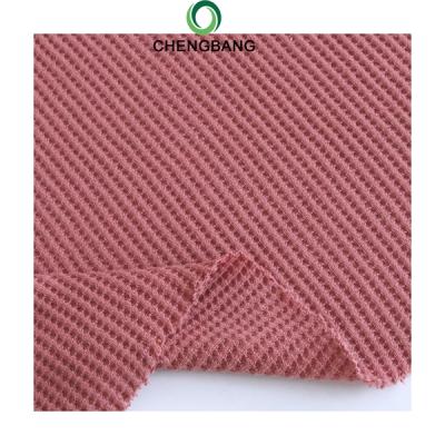 China Chengbang Anti-Static Fabric Factory Make Order 100 Cotton Softness 200g Waffle Knitted Fabric for sale