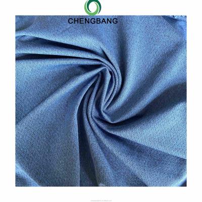 China Memory Chengbang Breathable Fabric Factory Light Weight 100 Blend Polyester Sport Wear Mesh Fabric for sale