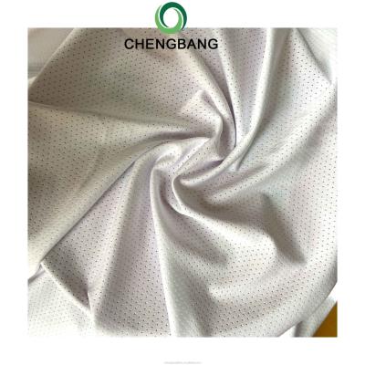 China Memory Chengbang Fabric Factory 95% Polyester 5% Spandex Quick Dry Sport Wear Mesh Breathable Fabric for sale