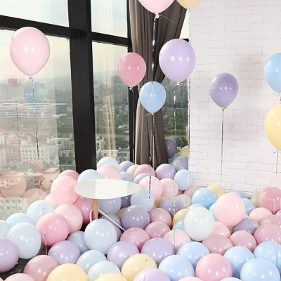 China 100pcs/bag China Wholesale Party Celebration 10 Inch Round Macaron Latex Party Balloon For Festival Decoration for sale