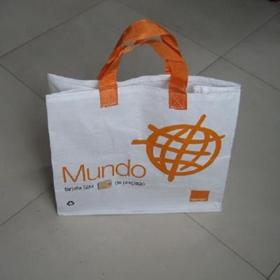 China Cheapest Handled Plastic Woven Bag Shopping Laminated Woven Wholesale Customer in 2019 for sale