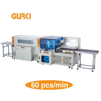 China Hign GURKI speed up to 85 pieces per minutes High Speed ​​Shrink Wrapping Paper Side Sealing Machine for sale