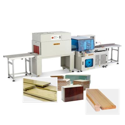 China High Temperature Resistance And Stickness Proof Automatic Wood Door Wrapping Machines Tunnel Wrap Thermal Shrink Wrapping Sealing Machine For Furniture Door for sale