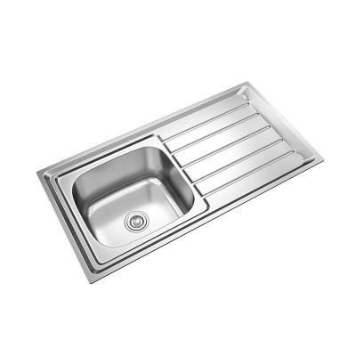 China Without Faucet Manufacturers 304 Stainless Steel Hot Sale Cheap Custom Kitchen Sink for sale