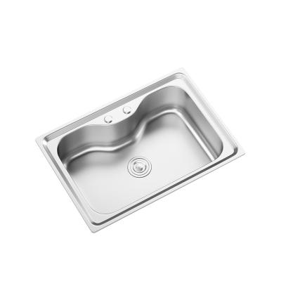 China Without Faucet Single Bowl Single Bowl Design Hot Selling Undermount Stainless Steel Kitchen Sinks for sale