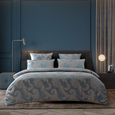 China Nondisposable Hot Sale European Royal Jacquard Design Luxury Bed Linen Bedding Set for sale