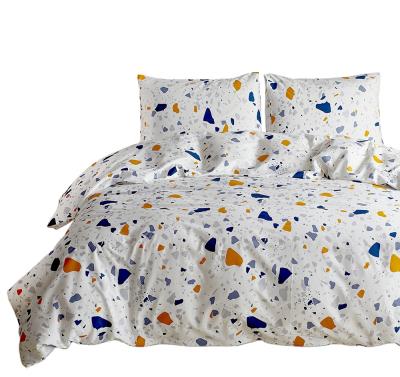 China Nondisposable King Size Comforter Bedding Set Holly Washable Linen Cotton Bed Sheet Set for sale