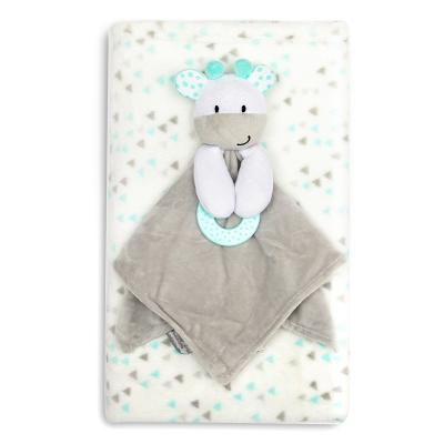 China Holly New Design Plush and Safety Fleece PORTABLE Soft Cattle Baby Blanket for sale