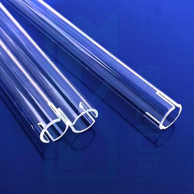 China High Temperature Resistant Furnace Factory Custom Fused Quartz Heating Tube Quartz Glass Tube for sale