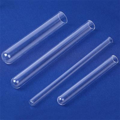 Chine Tubes à essai en verre de flacon à réactifs, tube à essai de haute qualité à hautes températures de quartz de tubes à essai de couvercle à visser à vendre