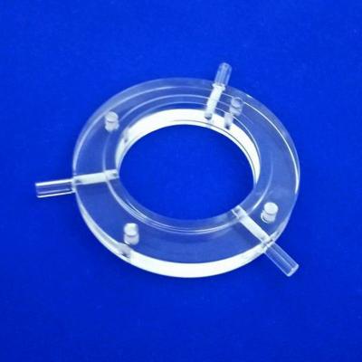 China High Purity Quartz Tube Flange With Excellent Chemical Stability for sale