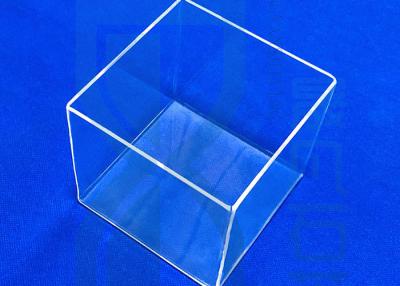 China Abierto lateral del tamaño claro el cuboide del cubo de la urna del cuarzo del envase endurecido en venta