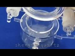 Transparent Glass Laboratory Equipment 1100℃ Working Temperature