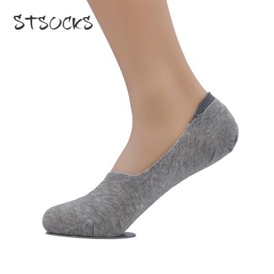 China Wholesale Classic Antibacterial Chat Pure Color No Show Thin Cotton Hidden Stocking Cut Invisible Summer Socks For Men for sale