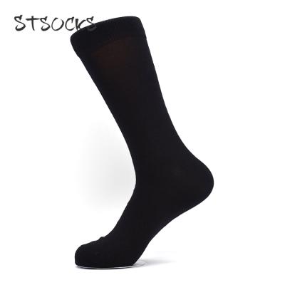 China High Quality Sports Logo Basketball Athletic Socks Custom Made Mid Calf Long Tube Antibacterial Black Business Teenager Men for sale