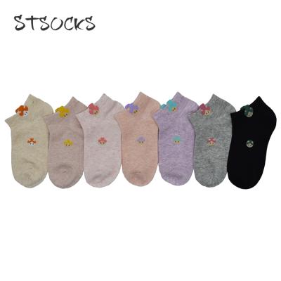 China OEM Factory Bulk Sale Nice Design Kids Antibacterial Pure Bright Vivid Colors Cartoon Patterned Girl Cotton Socks for sale