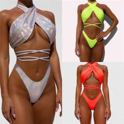 China Viable Sexy Women Bandage Bikini 2022 Summer Beachwear Women's Two Piece Swimwear for sale