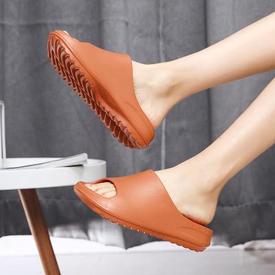 China Fashion Trend Fashion Solid Color Anti Slip Women's Eva Slippers Summer House Slippers Soft for sale