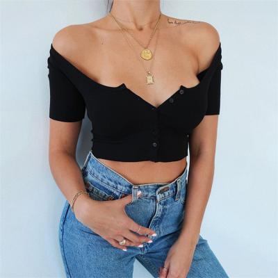 China Collared Vivid Square Sweetie Slim Begging Women And Fashion Tops New And Soft Short Sleeved T-shirt for sale