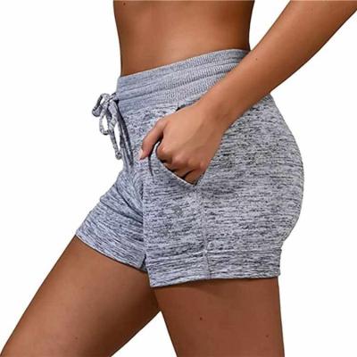 China Fitness Breathable Quick Dry Elastic Waist Women Sports Running Shorts Pants for sale