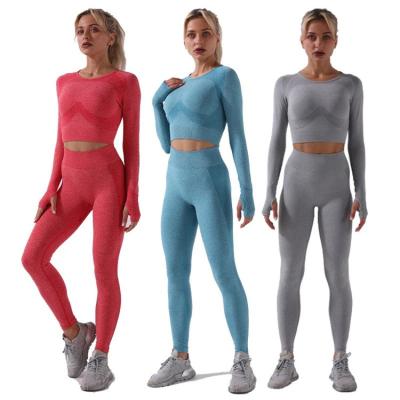 China Breathable Customized Logo Running Sport Slimstretch Womens Yoga Sets Fitness Three Piece Yoga Sets 2022 for sale