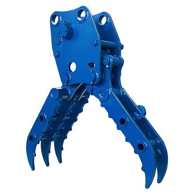 China Cultivate Hydraulic Grab Wood Grapple Stone Grapple Hydraulic Rotation Grapple Sorting Grab for sale