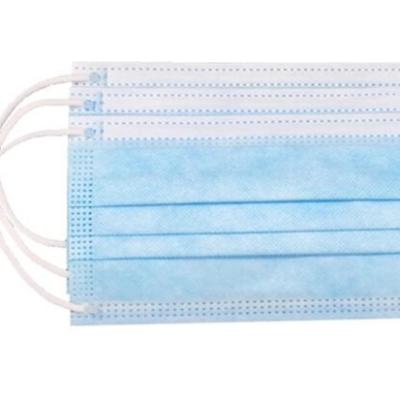 China 3pack Ply Nonwoven Face Mask Disposable Protective Mask For Civilian Medical Protect for sale