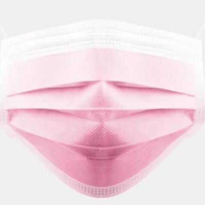 China wholesale disposable spunlace non woven pink 3 ply surgeon face mask surgical medical mask disposable facemask zu verkaufen