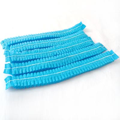 Chine Disposable Medical Non Woven Strip Surgical Net Cap Bouffant Head Cover Hair Net Surgical Doctor Nurse Hat Round Mob Cap à vendre