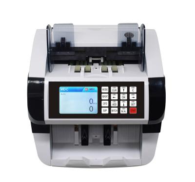 China Top-loading with 2 cash counter 2 CIS top-loading money CIS counting machine for sale